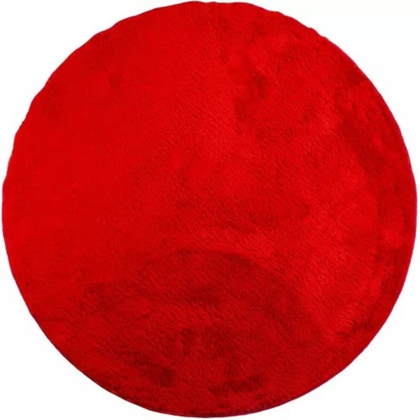Tapete Apolo Redondo Pelo Baixo 1,5m - Diversas Cores Vermelho