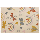 Tapete Arco íris Retangular de Polipropileno Multicolorido Áreas Internas 1,00x1,50m