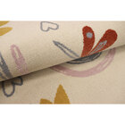 Tapete Arco íris Redondo de Polipropileno Multicolorido Áreas Internas 1,40x1,40m