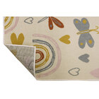 Tapete Arco íris Redondo de Polipropileno Multicolorido Áreas Internas 1,40x1,40m