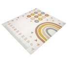 Tapete Retangular Arco-Íris PVC Multicolorido Áreas Internas e Externas 1,20x1,40m Kapazi