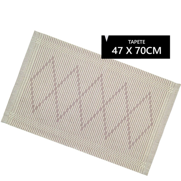 Tapete Artesão Marrom Claro 47cm X 70cm