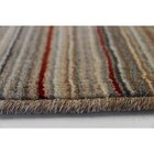 Tapete Artistik Retangular (150x200cm ) Bege E Vermelho