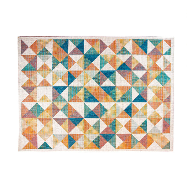 Tapete Retangular Aurora Polipropileno Colorido Áreas Internas 0,5x0,8m Edantex