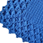 Tapete Azul De Crochê Artesanal