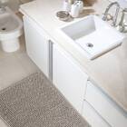 Tapete Banheiro 40x60cm Microfibra Antiderrapante Dallas Taup