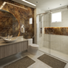 Tapete Banheiro Absorvente Antiderrapante Marrom 50 X 35 Cm