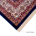 Tapete Belga Retangular Bruxelas Poliéster Azul Internas 140X200 Edantex