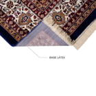 Tapete Belga Retangular Bruxelas Poliéster Azul Internas 50X100 Edantex