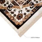 Tapete Belga Retangular Bruxelas Poliéster Bege Internas 140X200 Edantex