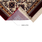 Tapete Belga Retangular Bruxelas Poliéster Vermelho Internas 140X200 Edantex