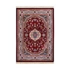 Tapete Belga Retangular Bruxelas Poliéster Vermelho Internas 140X200 Edantex