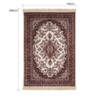 Tapete Belga Retangular Bruxelas Poliéster Vermelho Internas 140X200 Edantex