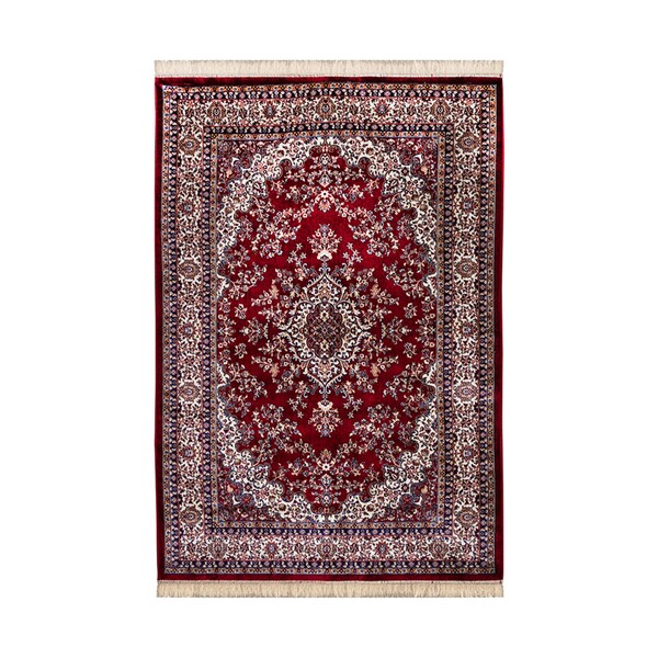 Tapete Belga Retangular Bruxelas Poliéster Vermelho Internas 250X300 Edantex