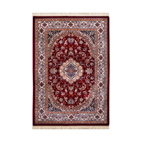 Tapete Belga Retangular Bruxelas Poliéster Vermelho Internas 40X60 Edantex