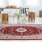 Tapete Belga Retangular Bruxelas Poliéster Vermelho Internas 40X60 Edantex