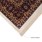 Tapete Belga Retangular Bruxelas Poliéster Vermelho Internas 40X60 Edantex