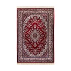 Tapete Belga Retangular Bruxelas Poliéster Vermelho Internas 66X210 Edantex