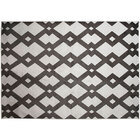 Tapete Belga Geometric Desenho 10 1.00x1.40 - Edantex - Preto