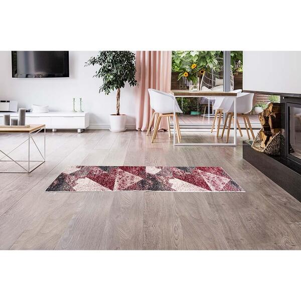 Tapete Belga Liege 3 Vermelho-bege 0,40x0,60m - Edantex