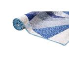 Tapete Belga Liege 4 Azul-bege 0,50x1,00m - Edantex