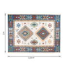 Tapete Belga Retangular Polipropileno Multicolorido Interno e Externo 2x2,5m Edantex