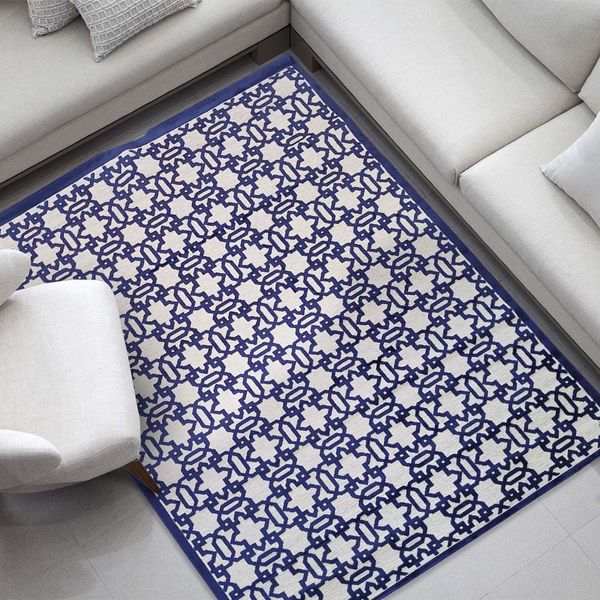 Tapete Belga Shadows 5903 Azul 140 x 190 cm - Abdalla