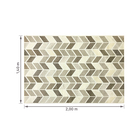 Tapete Belga Zig-Zag Bege 2,00x1,40m Abdalla