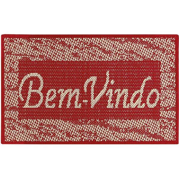 Tapete Bem Vindo Sisal S-528 Vermelho