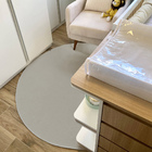 Tapete Boho Redondo Ø140cm Areia - Antiderrapante