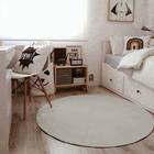 Tapete Boho Redondo Ø140cm Areia - Antiderrapante