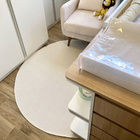 Tapete Boho Redondo Ø140cm Off White - Antiderrapante