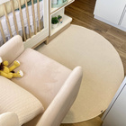 Tapete Boho Redondo Ø140cm Off White - Antiderrapante