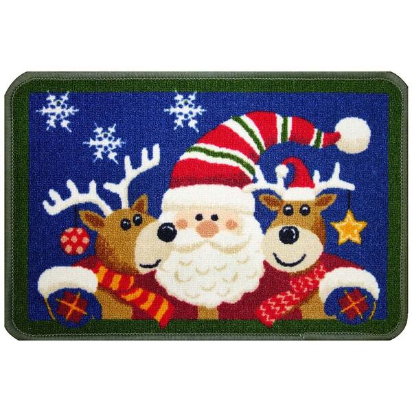 Tapete Boucle Natalino 05 Colorido 0,40x0,60m - Niazitex