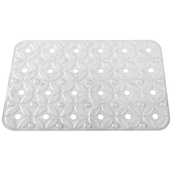 Tapete Box Retangular Antiderrapante Ventosa Fixação Chão Nt