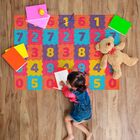 Tapete Brisa Infantil 100cm X 130cm Números Kapazi