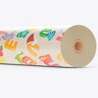 Tapete Brisa Infantil Em Rolo 130cm X 15m Alfabeto Kapazi