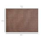 Tapete Buzios Retangular Poliéster (100x150cm) Marrom