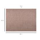 Tapete Buzios Retangular Poliéster (200x300cm) Bege E Marrom