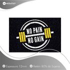 Tapete Capacho Academia No Pain No Gain 60x40 Exercicios Lar