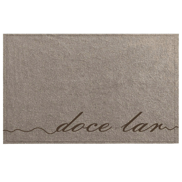 Tapete Capacho Areia Doce Lar Marrom - Antiderrapante