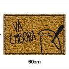 Tapete Capacho Bento Cake 60x40 Vá Embora Casa Entrada Lar