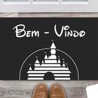 Tapete Capacho Decorativo Entrada Porta Sala Bem Vindo (caste