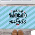 Tapete Capacho Decorativo Entrada Porta Sala Melhor Namorado