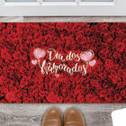 Tapete Capacho Decorativo Entrada Porta Sala Rosas Dia Dos Na