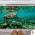 Tapete Capacho Decorativo Entrada Porta Sala Tartaruga Marinha