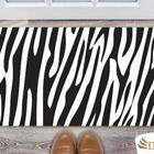 Tapete Capacho Decorativo Entrada Porta Sala Zebra