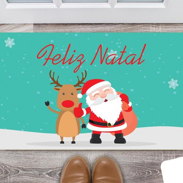 Tapete Capacho Decorativo Natal Boas Festas Final Do Ano - Pa