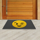 Tapete Capacho - Emoji piscada