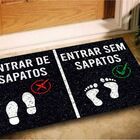 Tapete Capacho Entrar Sem Sapatos 60x40 Tire Casa Divertida